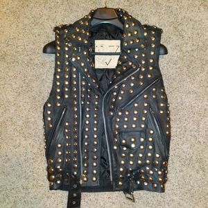 Studded Leather Vest